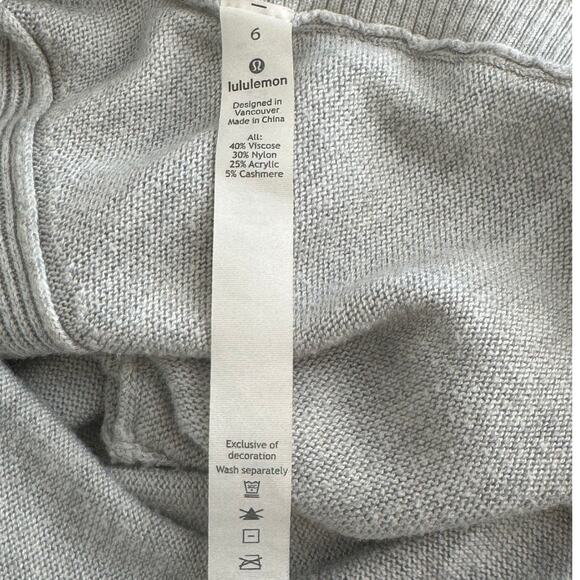 Lululemon Unity Drop Back Sweater in Heathered Silver Ice - Picture 11 of 11